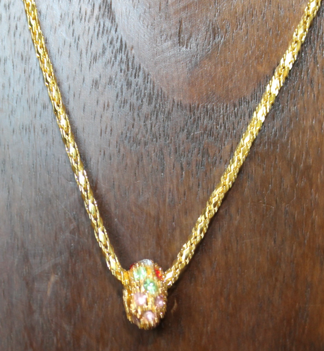 violento maíz Certificado Collar de oro con cristales swarovski de colores n2767 – Brazaletes y  Sortijas